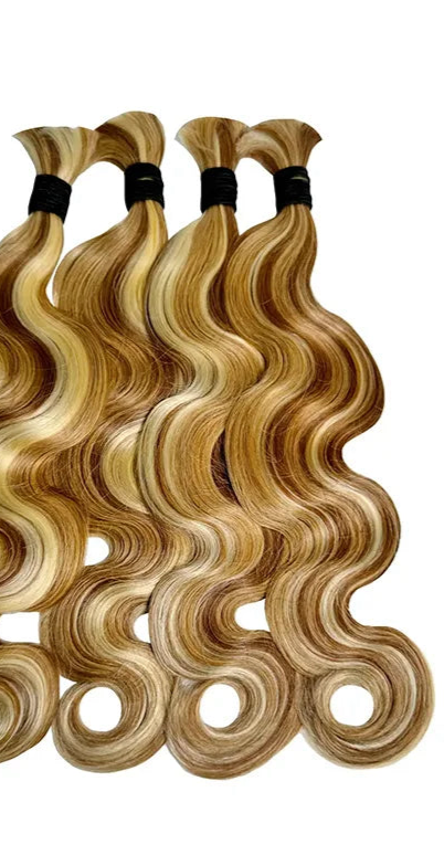 Honey Blonde Highlight Human Hair Body Wave