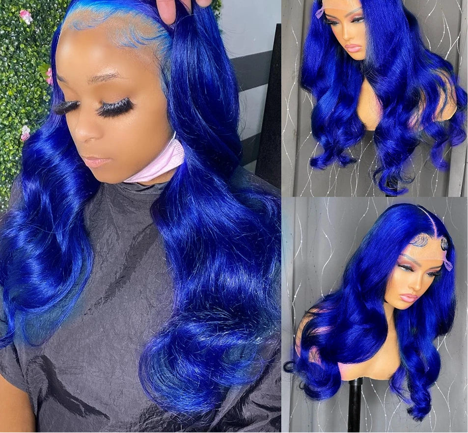 Blue body wave Bundles Human Hair
