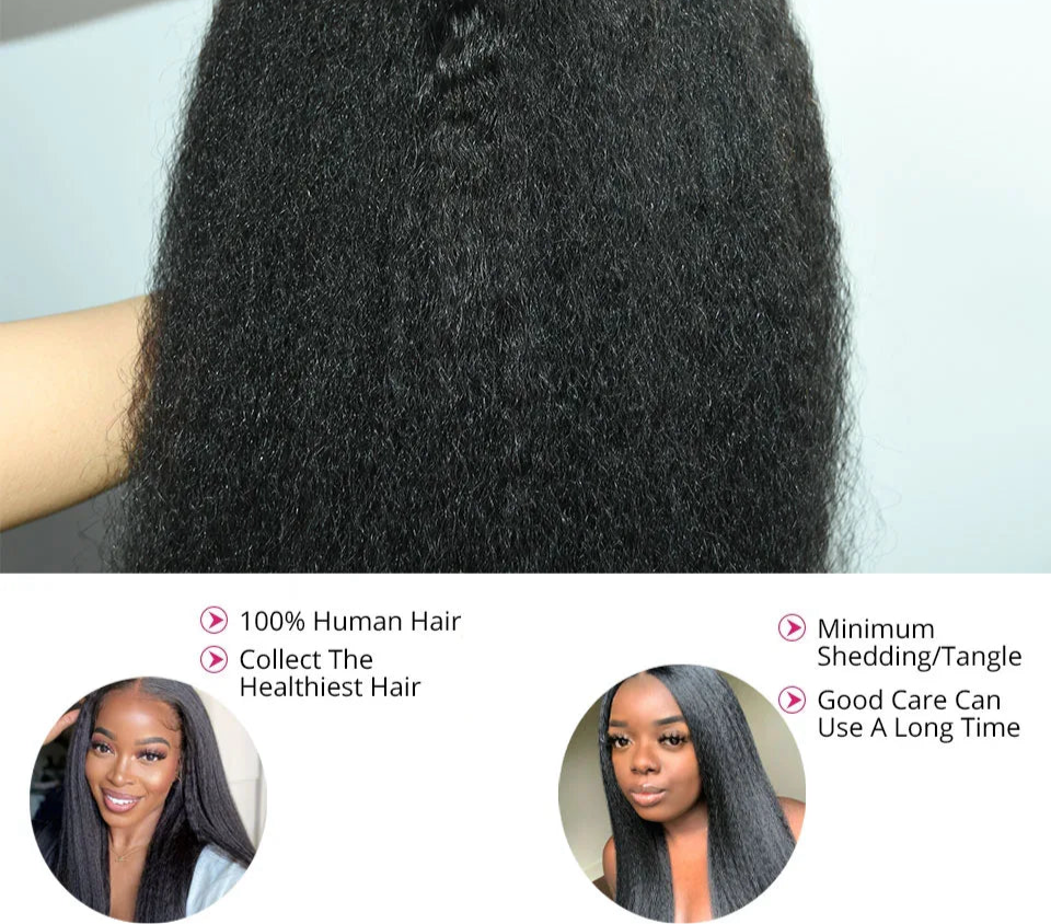Kinky Straight Human Hair Bundles