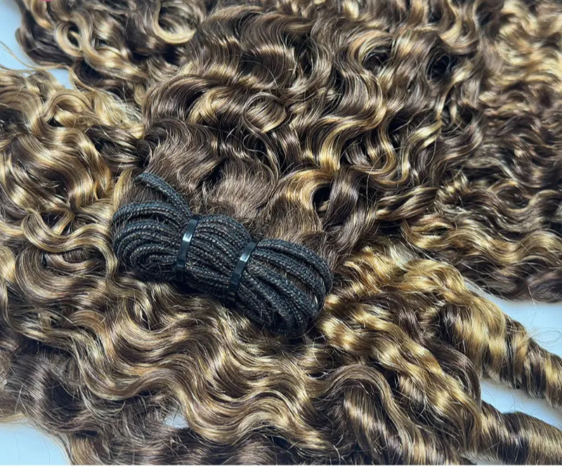 Highlight Curls Human Hair Bundles Vietnamese brown