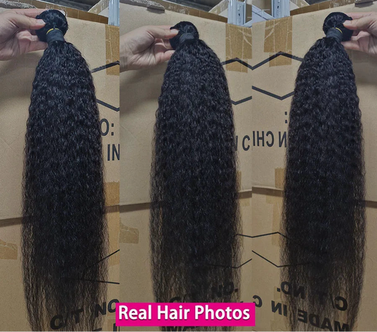 Kinky Straight Human Hair Bundles