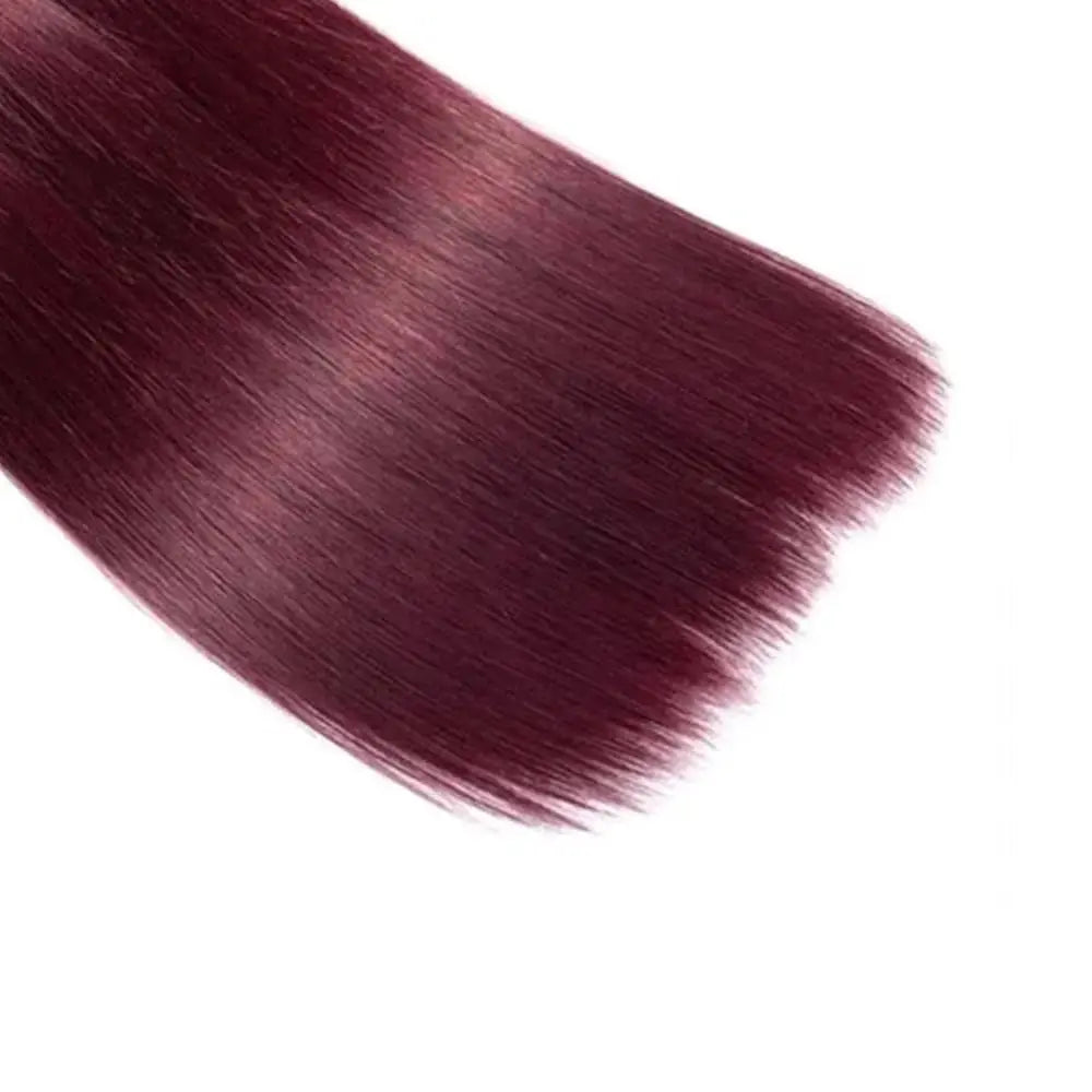 Human Hair Bundles Burgundy Straight