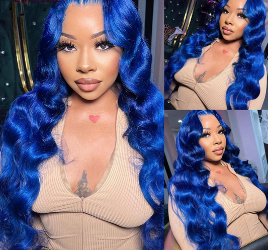Blue body wave Bundles Human Hair