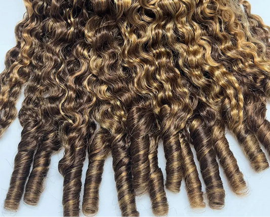 Highlight Curls Human Hair Bundles Vietnamese brown