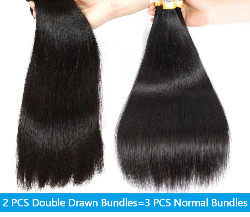 Human Hair Straight black Bundles