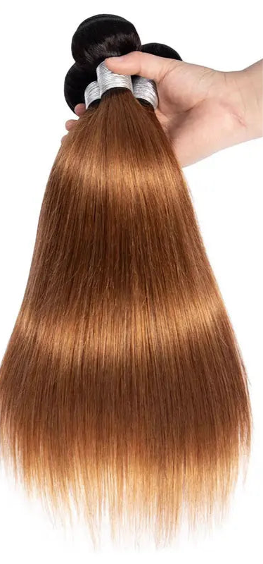 Straight Human Hair Bundles Ombre
