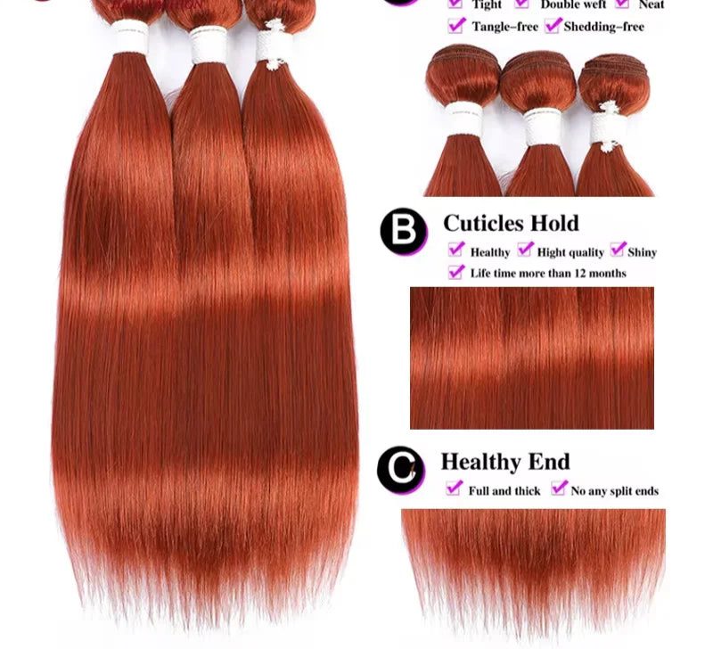 Straight ginger Bundles