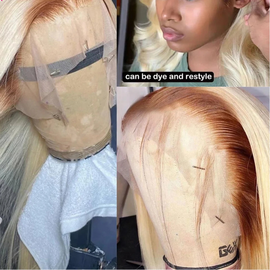 Blonde Colored Human Hair Wig