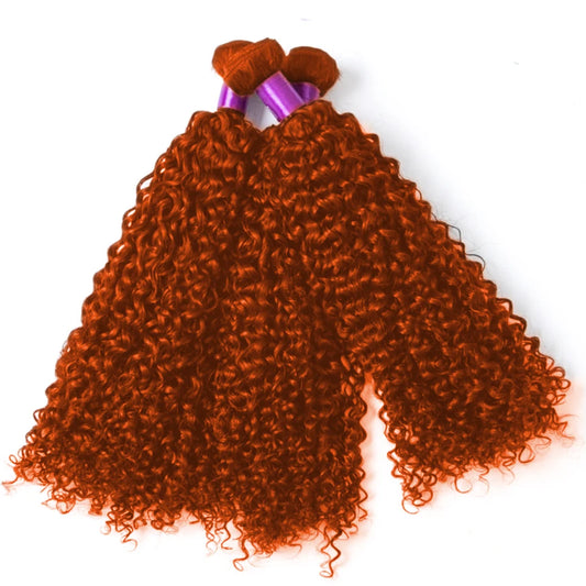 Orange Ginger Kinky Curly Human Hair Bundles