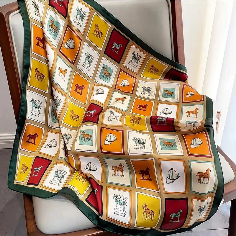 Luxury Silk Shawl Square Scarf