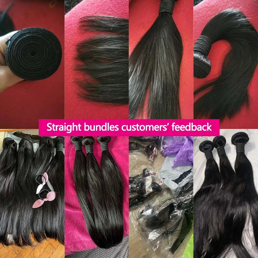 Straight Human Hair Bundles