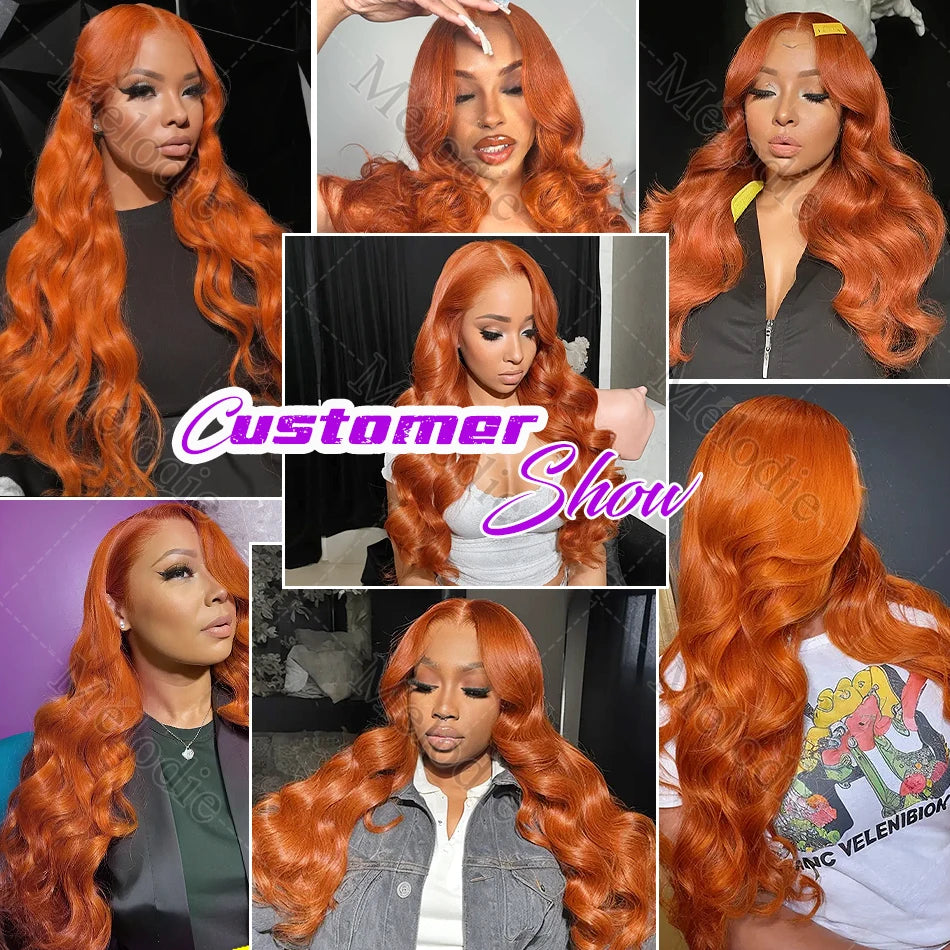 Ginger Water Wave Wigs