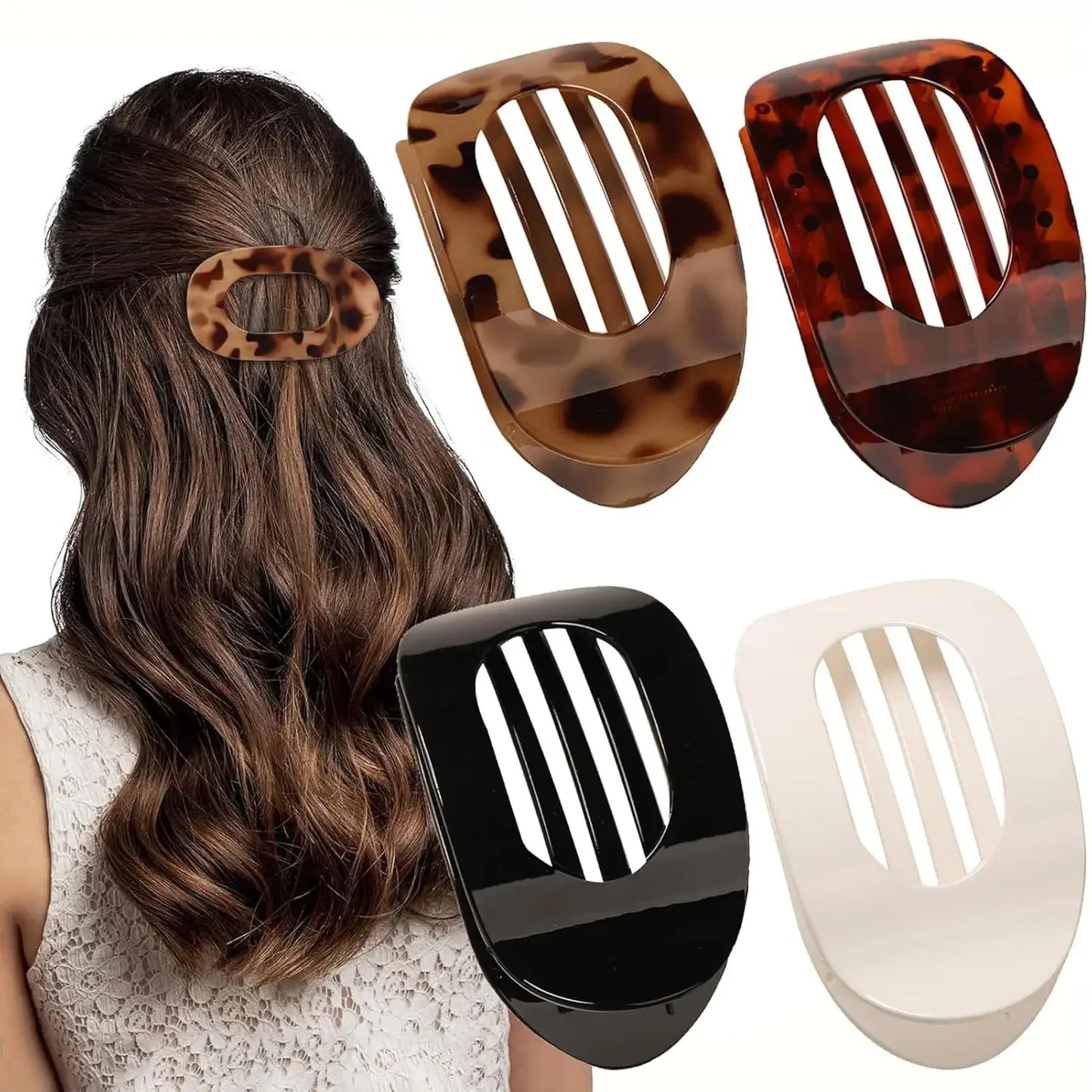 Oval Hair Claw Clip