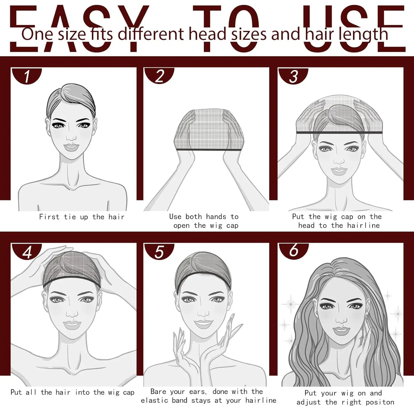 Wig Caps Black