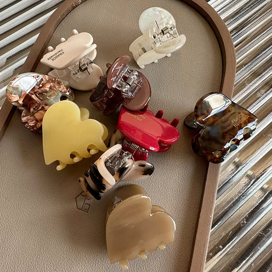 Colorful Small Heart-Shaped Hair Clip