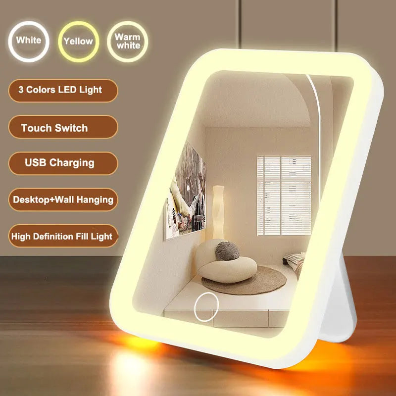 Vanity Mirror with Touch Screen USB