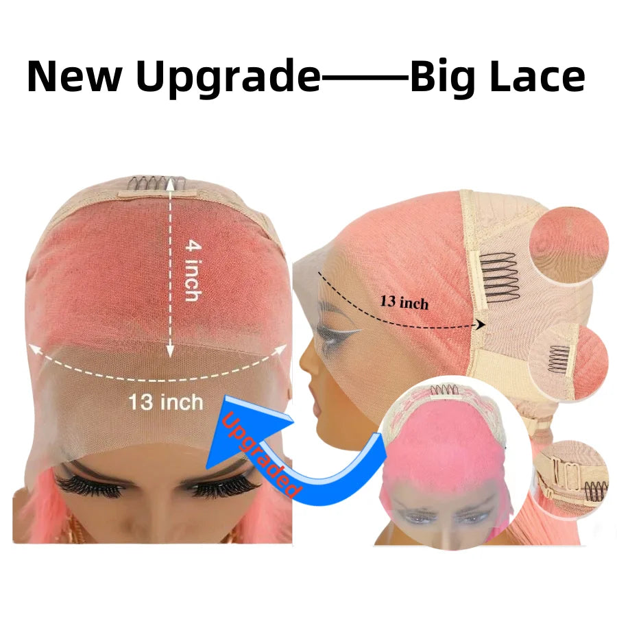 Highlight Ginger Orange Blonde Colored Lace Front Wig Body Wave