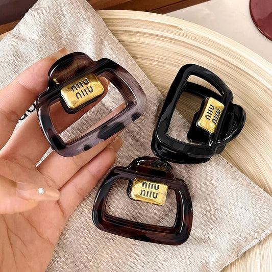 Leopard Print Hair Claws Clips