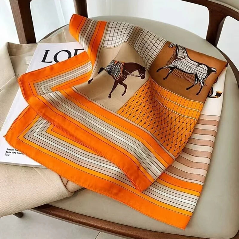 Luxury Silk Shawl Square Scarf