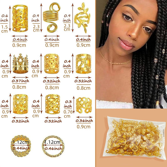 220pcs Dreadlock Hair Rings