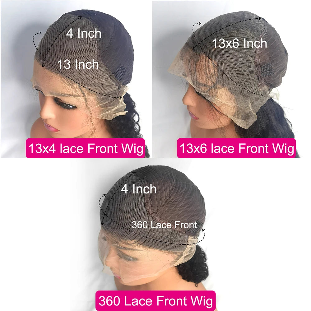 30 40 Inch Red HD Lace Frontal Human Hair