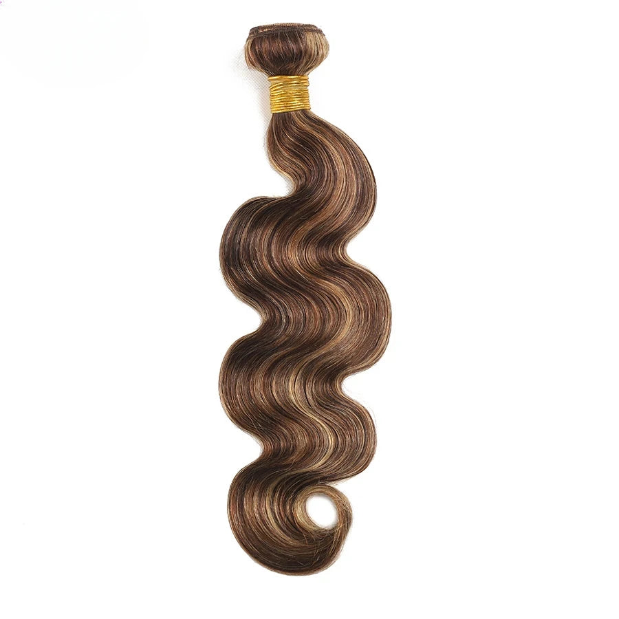 Ombre Colored Body Wave Human Hair Bundles Raw Indian Hair