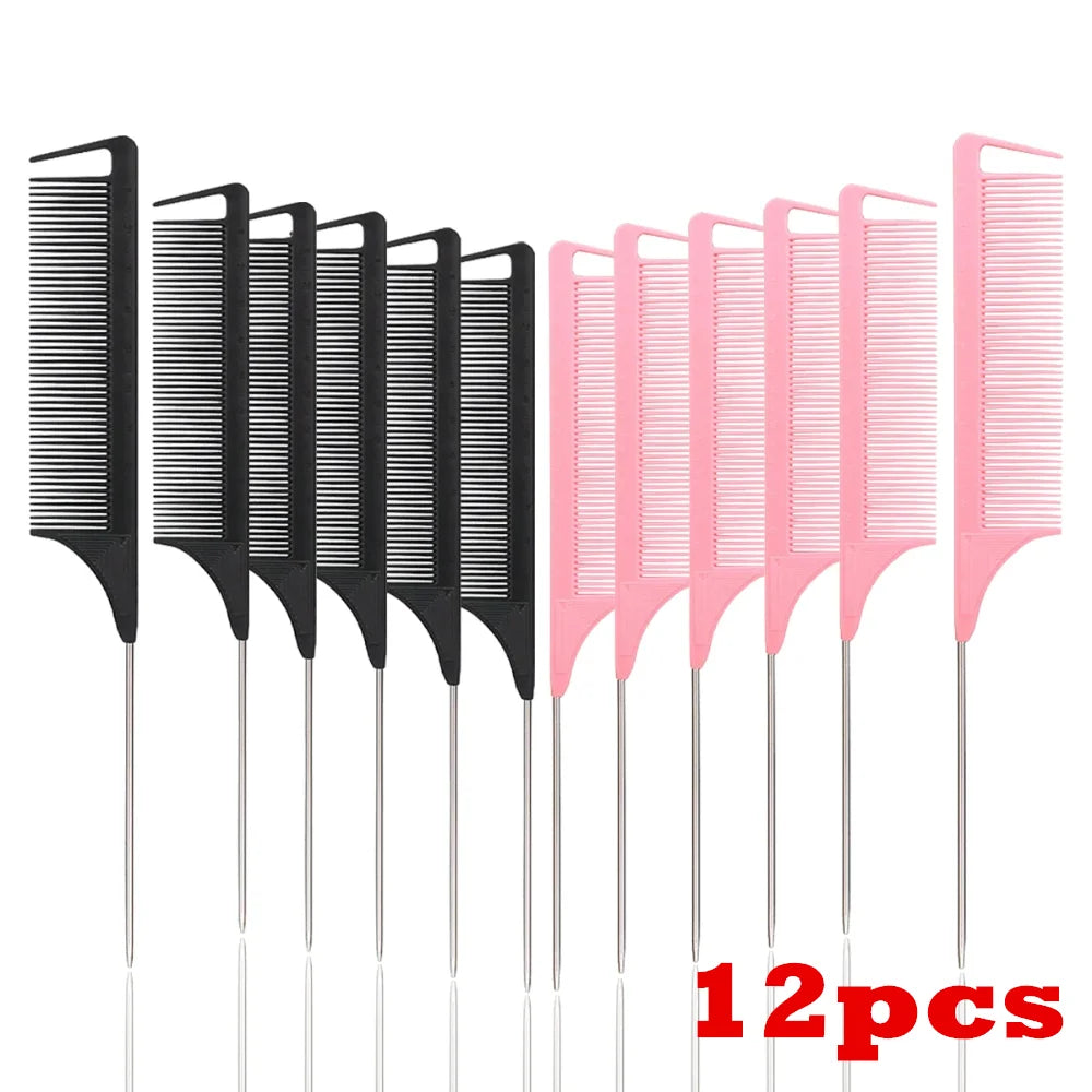 12pcs Pointed Tail Comb