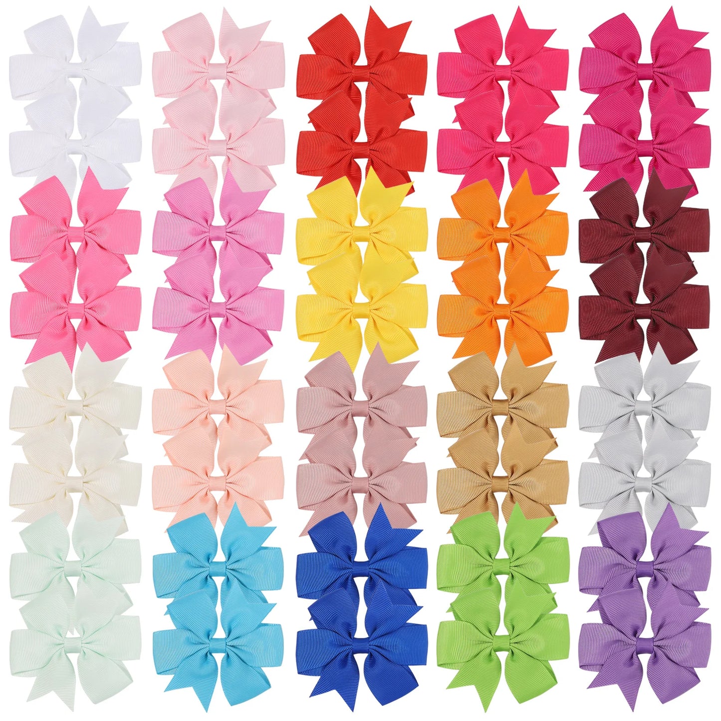 Bow Hair Clip Set