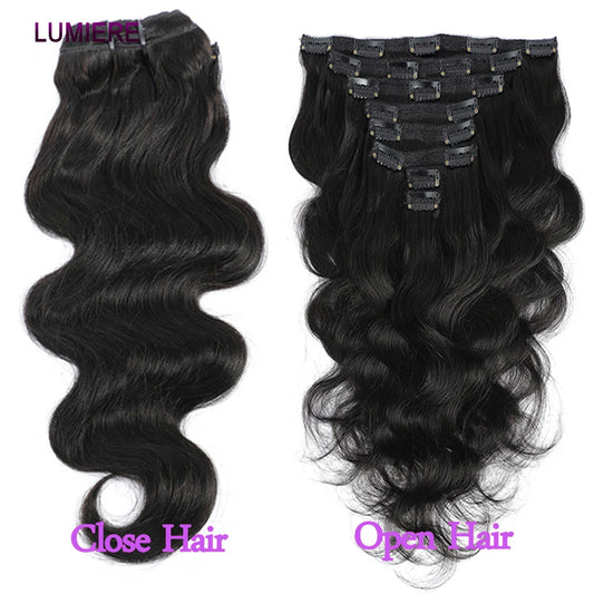 Body Wave Human Hair Clip
