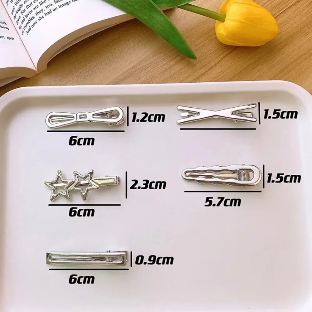 Silver Metal Hairpins