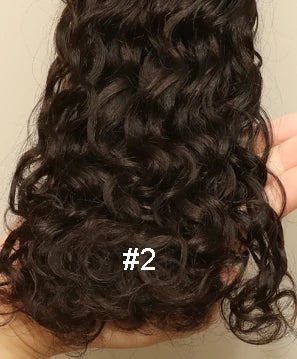 Human braiding Hair wet and wavy
