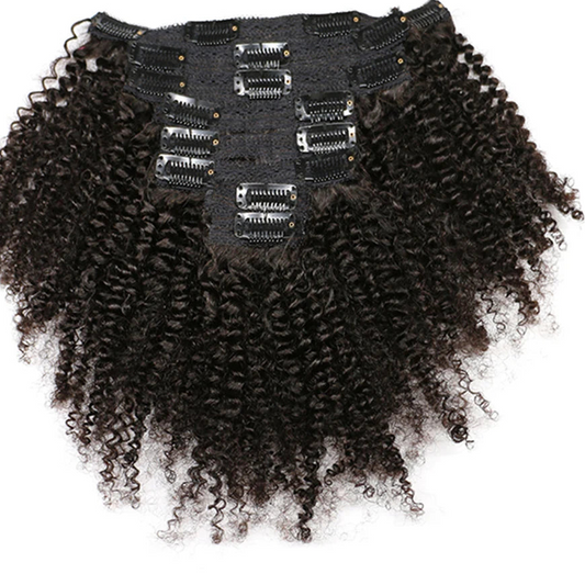 Afro Kinky Culy Clips In Human Hair