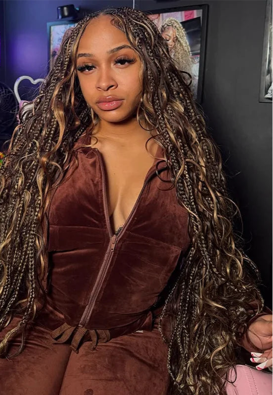 Body Wave Human Hair Highlight Brown