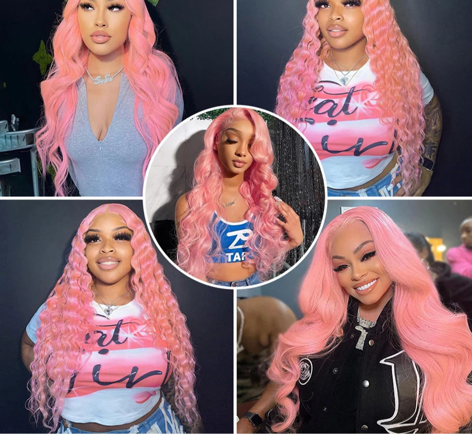 Pink wavy bundle