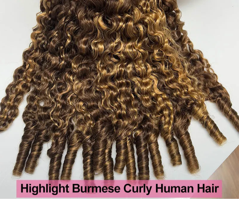 Highlight Curls Human Hair Bundles Vietnamese brown