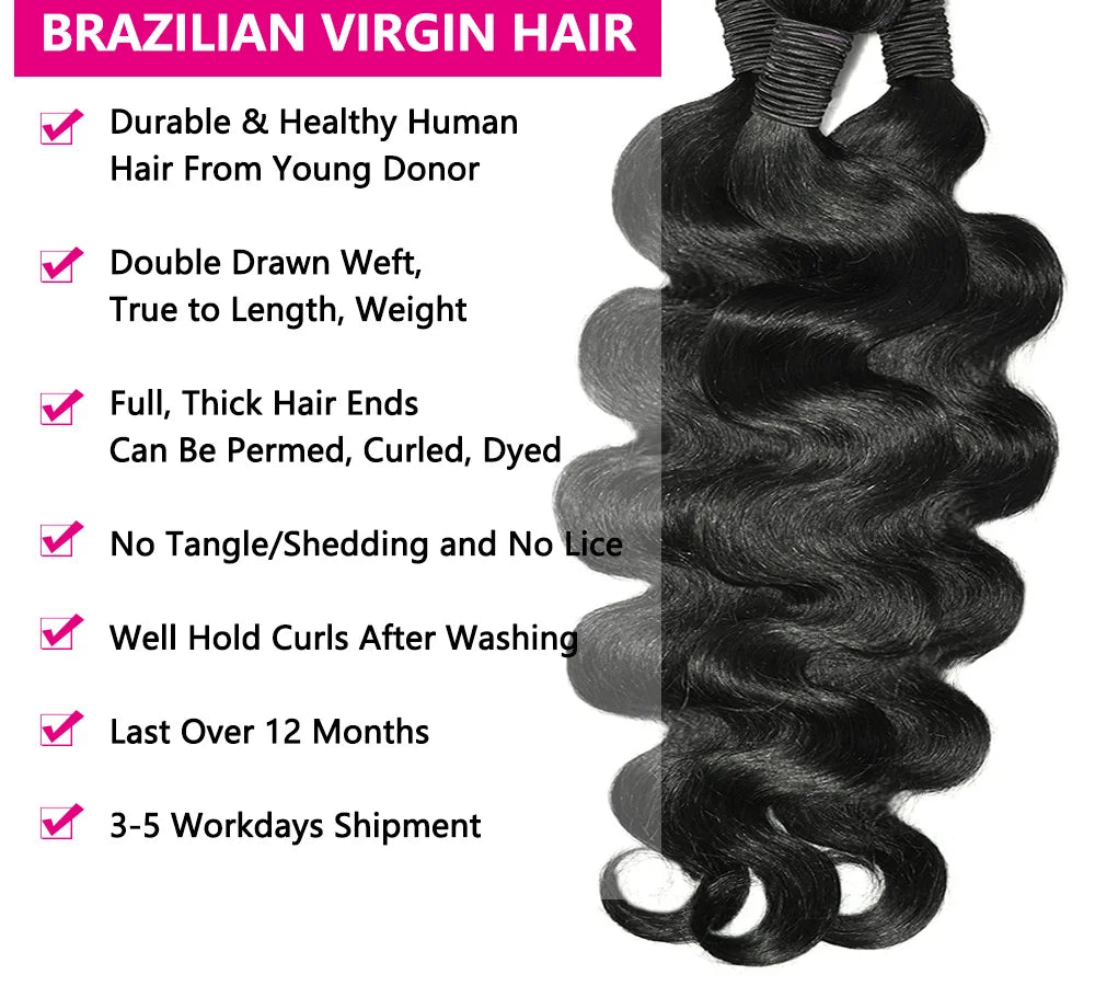 Body Wave Bundles black