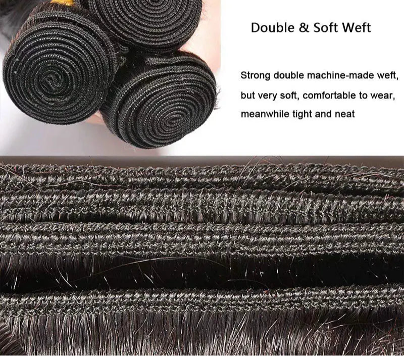 Straight Human Hair Bundles Ombre