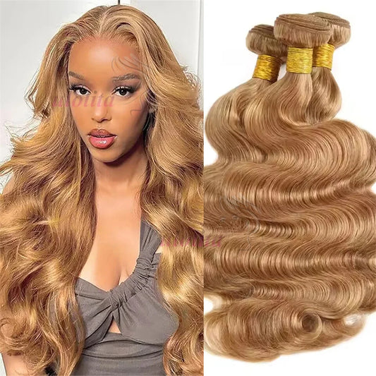 Ash Blonde Hair Brazilian Body Wave  Human Hair Bundles