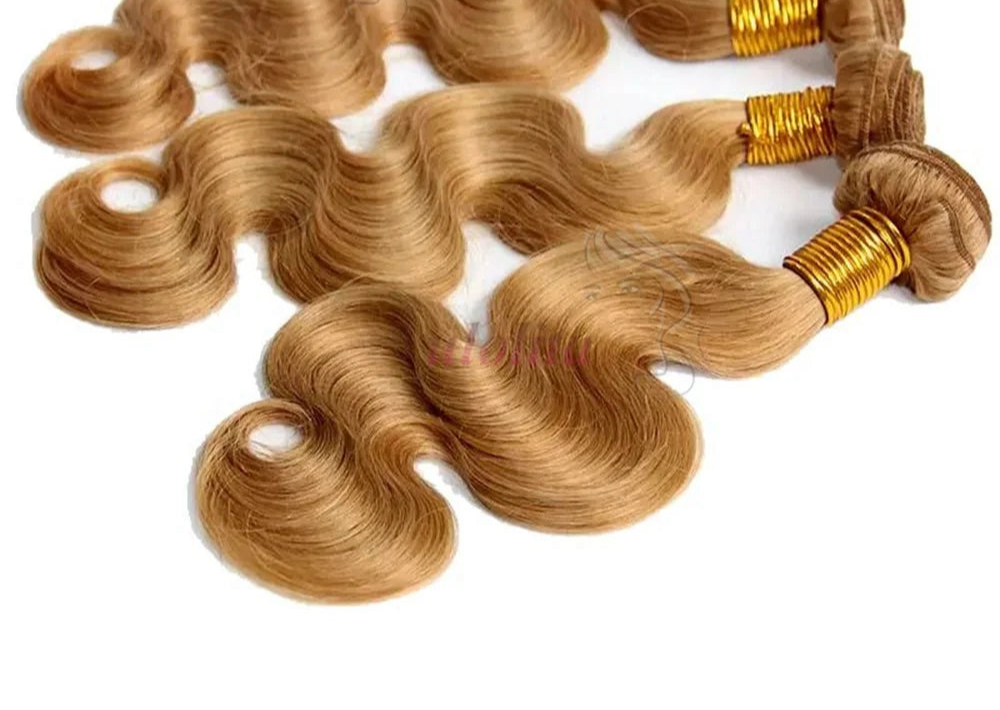 Ash Blonde Hair Brazilian Body Wave  Human Hair Bundles