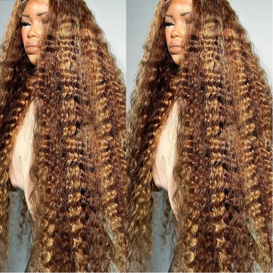 Honey Blonde Kinky Curly