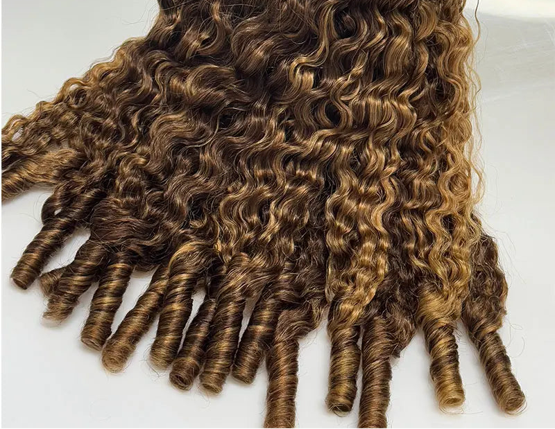 Highlight Curls Human Hair Bundles Vietnamese brown