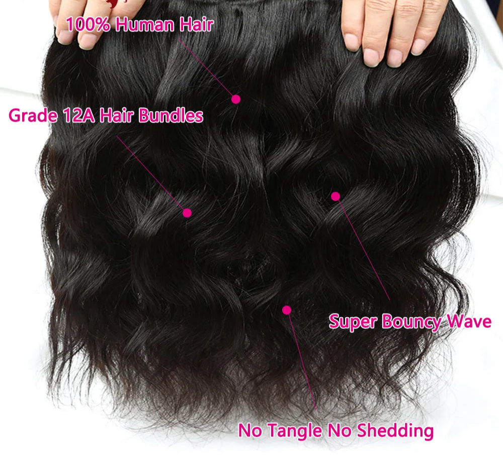 Body Wave Bundles black