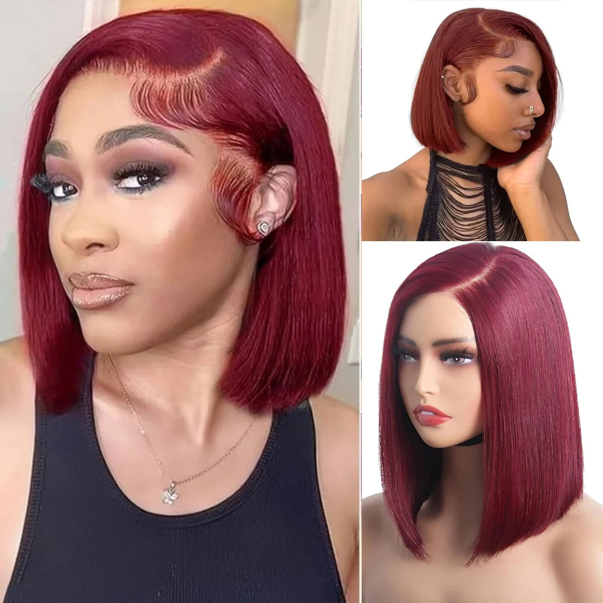 99j Bob Wig Human Hair