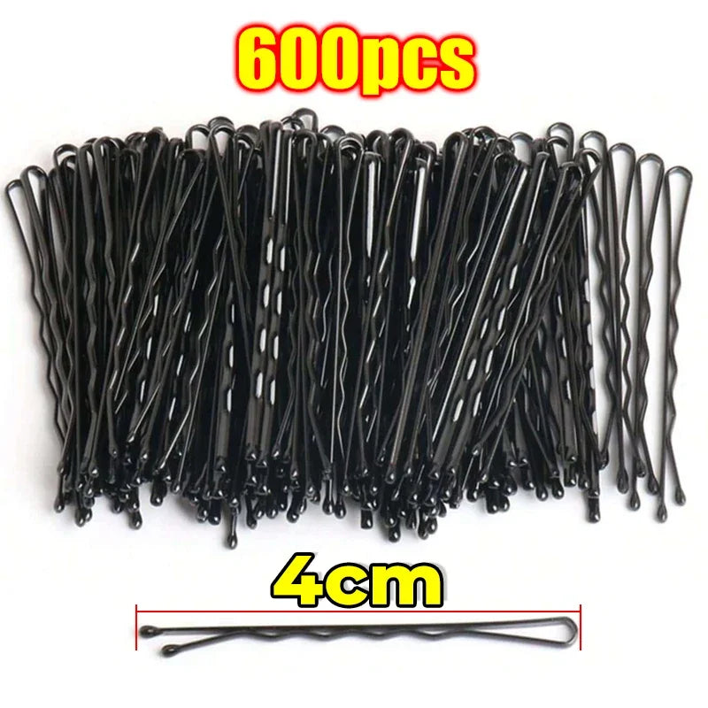 Black Straight Line Hair Clip