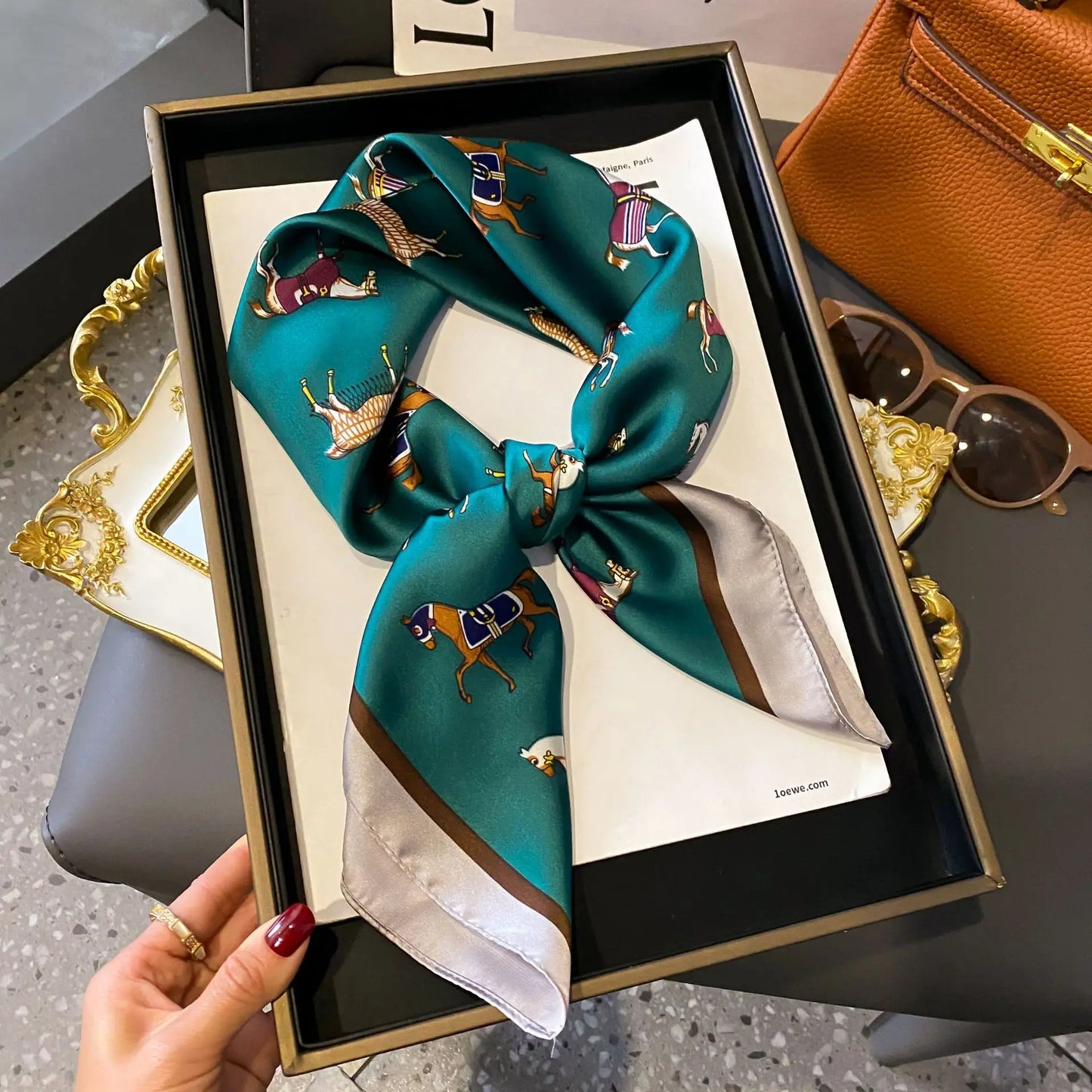 Luxury Silk Shawl Square Scarf