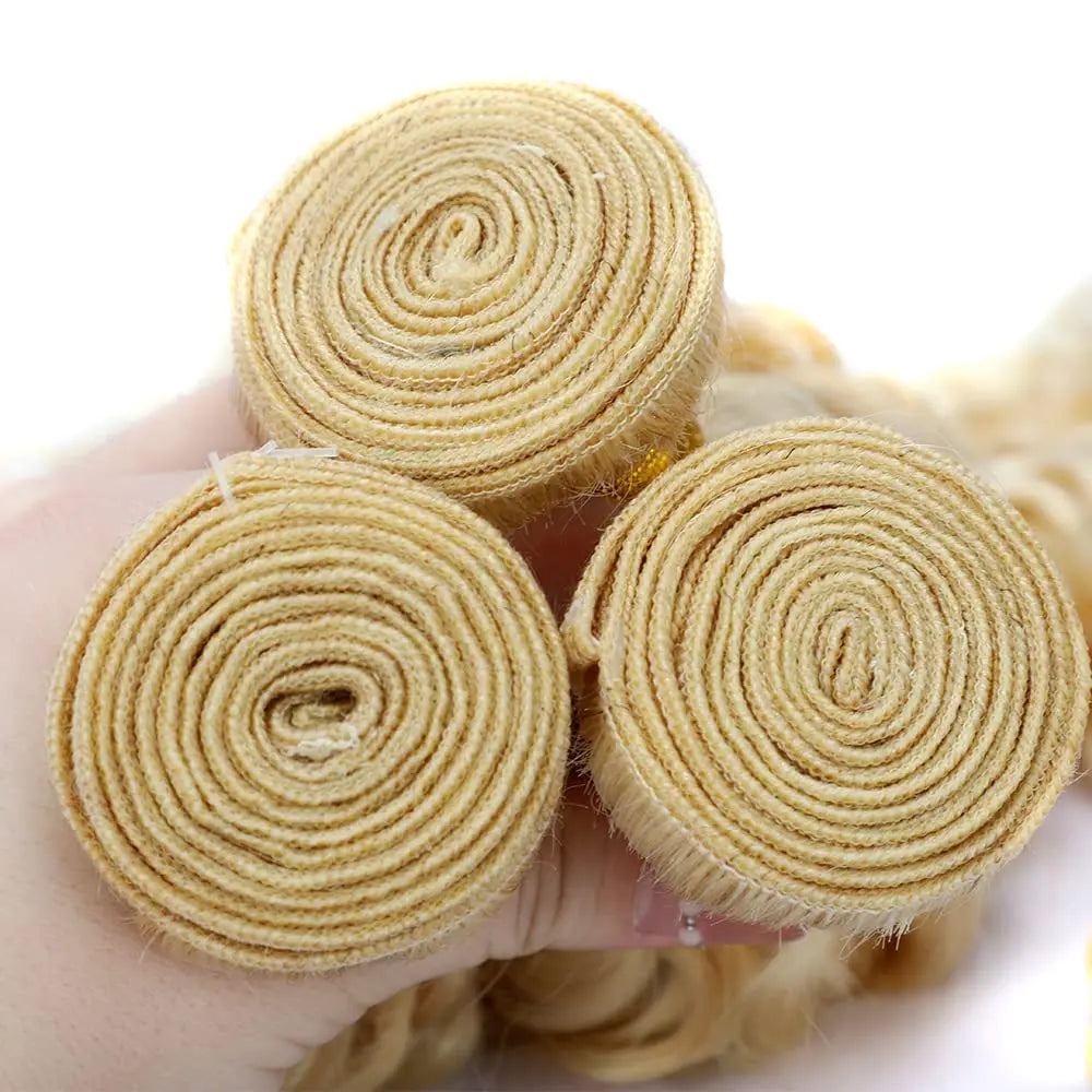 Water Wave Bundles Highlight Honey Blonde Bundles 3 Bundles