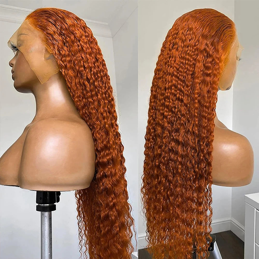 Ginger Orange Colored Water Wave