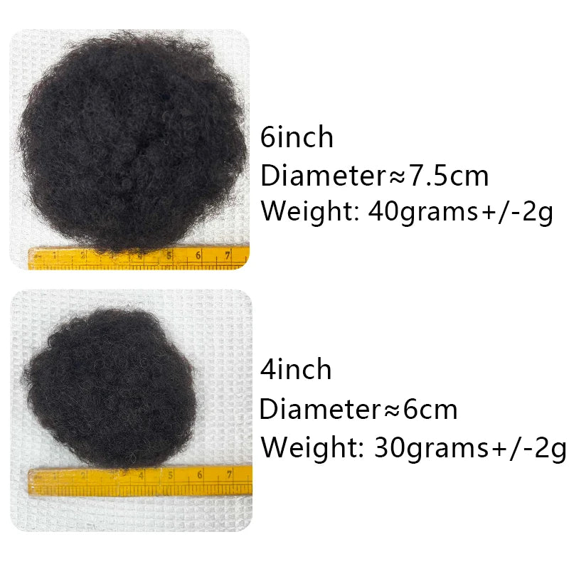 Ponytail Kinky Curly Afro Puff Drawstring