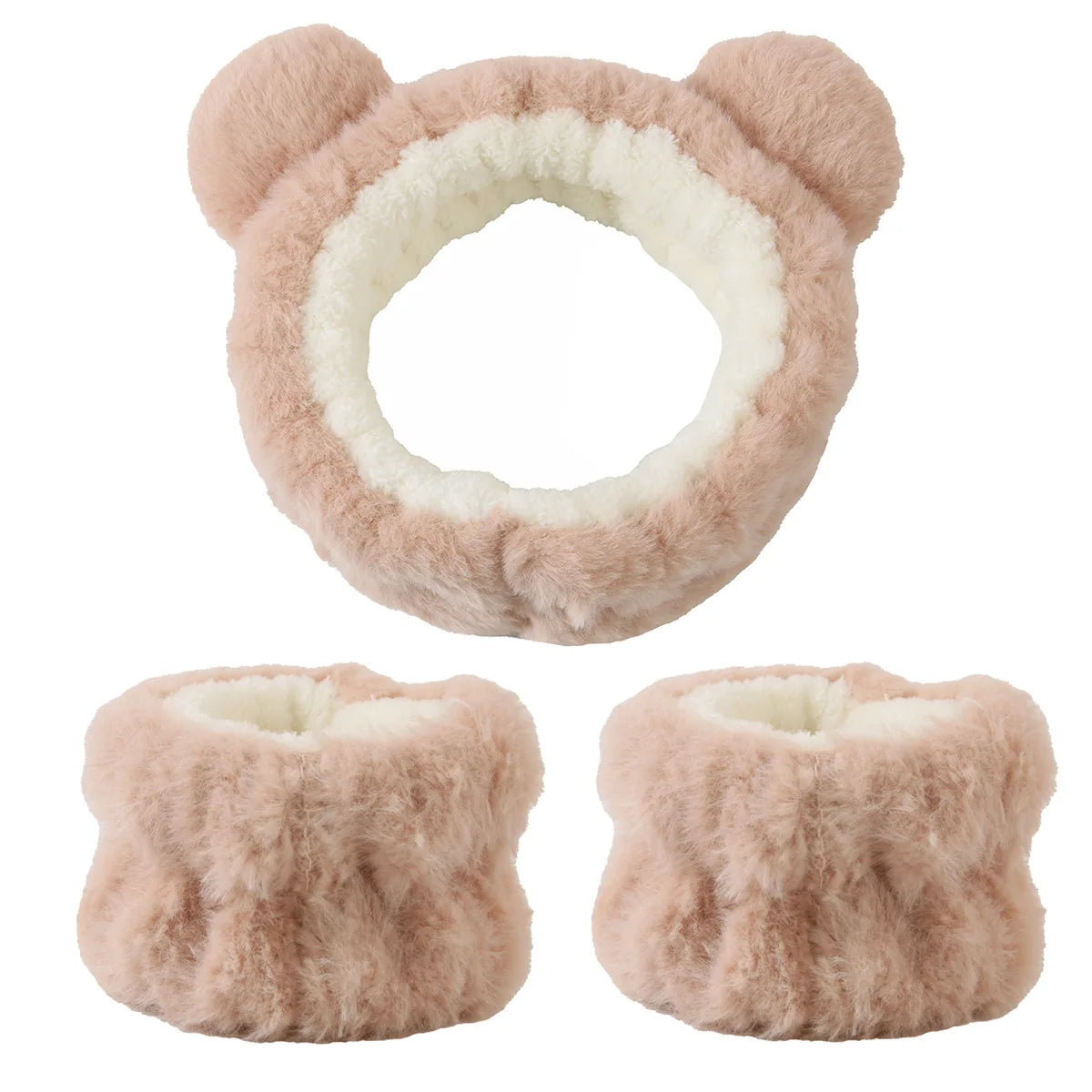 3pcs Cute Bear Headband Set