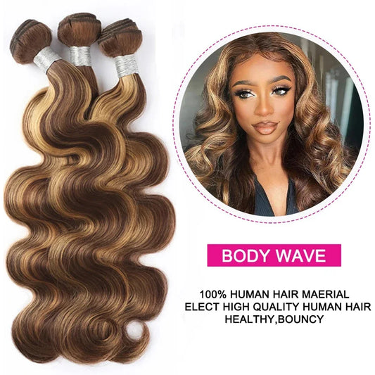 Highlight Honey Blonde Body Wave